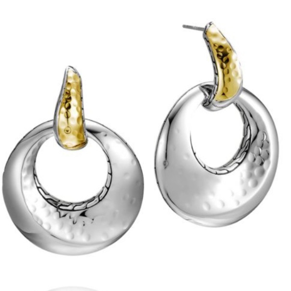 John Hardy Palu 22K Silver Earrings